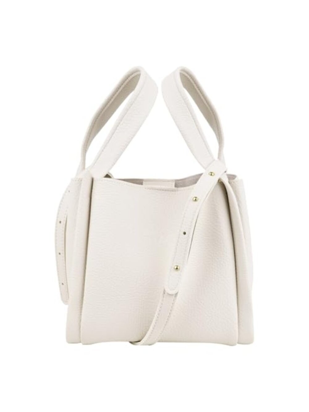 PU Leather Bucket Bag with Removable Pouch Adjustable Strap Crossbody